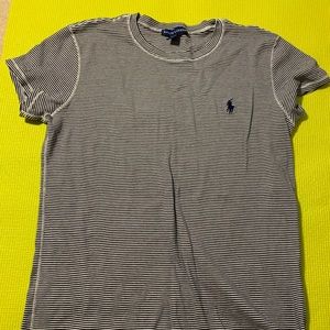Ralph Lauren Black and White Striped Top